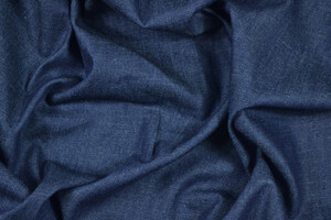 Denim blu puro cotone morbido 530g