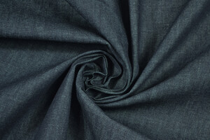 Denim blu scuro puro cotone 430g