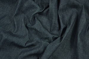 Denim blu scuro puro cotone 430g