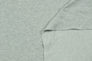 Felpa french terry grigio chiaro chiné