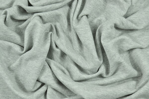 Felpa french terry grigio chiaro chiné