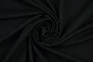 Punto Milano nero in viscosa bi-stretch