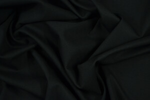Punto Milano nero in viscosa bi-stretch