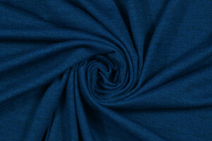 Jersey in lana stretch blu screziato