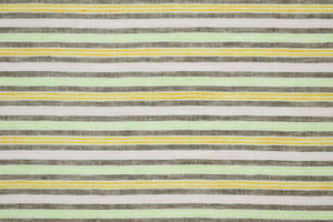 Puro lino a righe colorate tinto filo