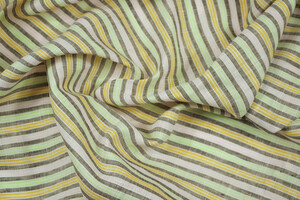 Puro lino a righe colorate tinto filo