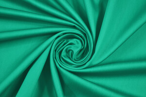 Rasatello di cotone stretch verde smeraldo