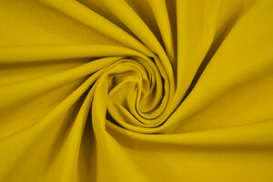 Drill di cotone spalmato giallo curry