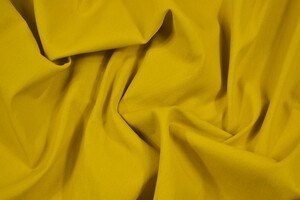 Drill di cotone spalmato giallo curry
