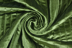 Trapuntato double face con ciniglia verde oliva