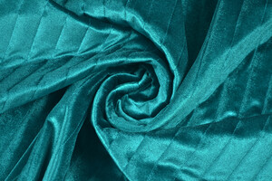 Trapuntato double face con ciniglia verde ottanio