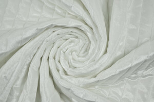 Trapuntato double face con ciniglia bianca