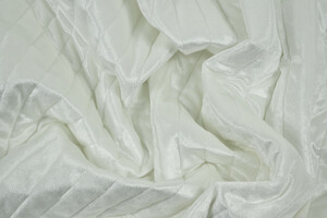 Trapuntato double face con ciniglia bianca