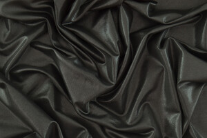 Jersey di viscosa stretch nero lucido