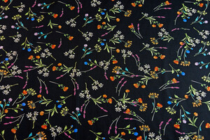 Rasatello di cotone con fantasia floreale