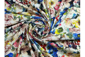 Lycra opaca fantasia floreale 210g