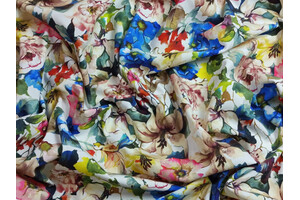 Lycra opaca fantasia floreale 210g