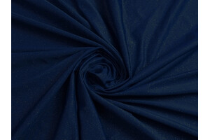 Lycra blu scuro con glitter argento