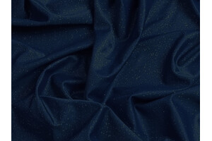 Lycra blu scuro con glitter argento