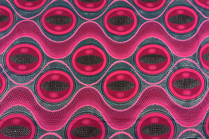 Cotone wax rosa magenta e nero