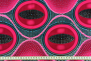 Cotone wax rosa magenta e nero