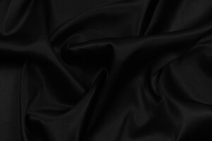 Raso di seta nero stretch
