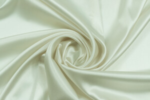 Raso di seta bianco stretch
