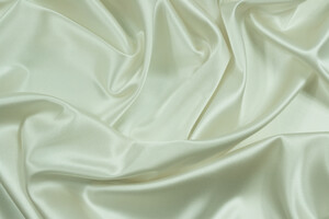 Raso di seta bianco stretch