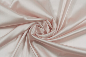 Raso di seta rosa cipria chiaro stretch