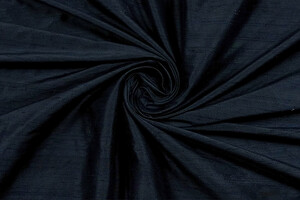 Shantung di pura seta blu notte