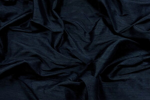 Shantung di pura seta blu notte