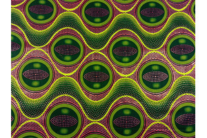 Cotone wax verde e nero