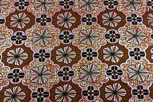 Cotone wax marrone e rosa
