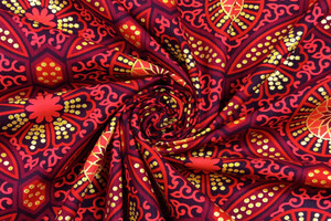 Cotone wax bordeaux e oro