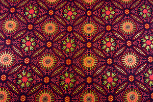 Cotone wax bordeaux e oro