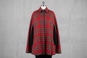 Misto viscosa stretch scozzese rosso verde