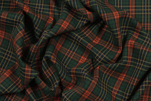 Misto viscosa stretch scozzese verde
