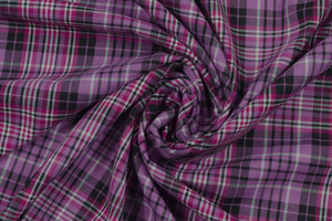 Misto viscosa stretch scozzese lilla