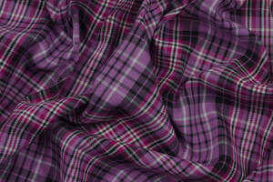 Misto viscosa stretch scozzese lilla