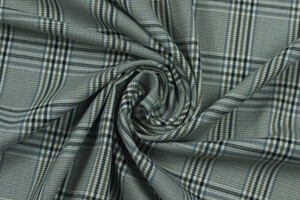 Misto viscosa stretch scozzese grigio