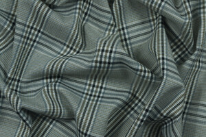 Misto viscosa stretch scozzese grigio