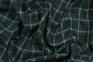 Misto viscosa stretch scozzese grigio scuro