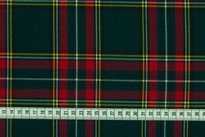 Misto viscosa stretch scozzese verde pino