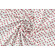 Sangallo puro cotone bianco e rosso