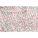 Sangallo puro cotone bianco e rosso
