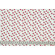 Sangallo puro cotone bianco e rosso