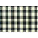 Twill a quadri bianco e nero in tinto filo