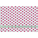 Cotone bianco a pois grandi magenta