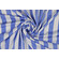 Jersey di cotone stretch a righe bianco blu délavé