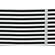 Jersey di cotone bi-stretch a righe bianco e nero
